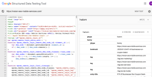 Google Data Structured Sample